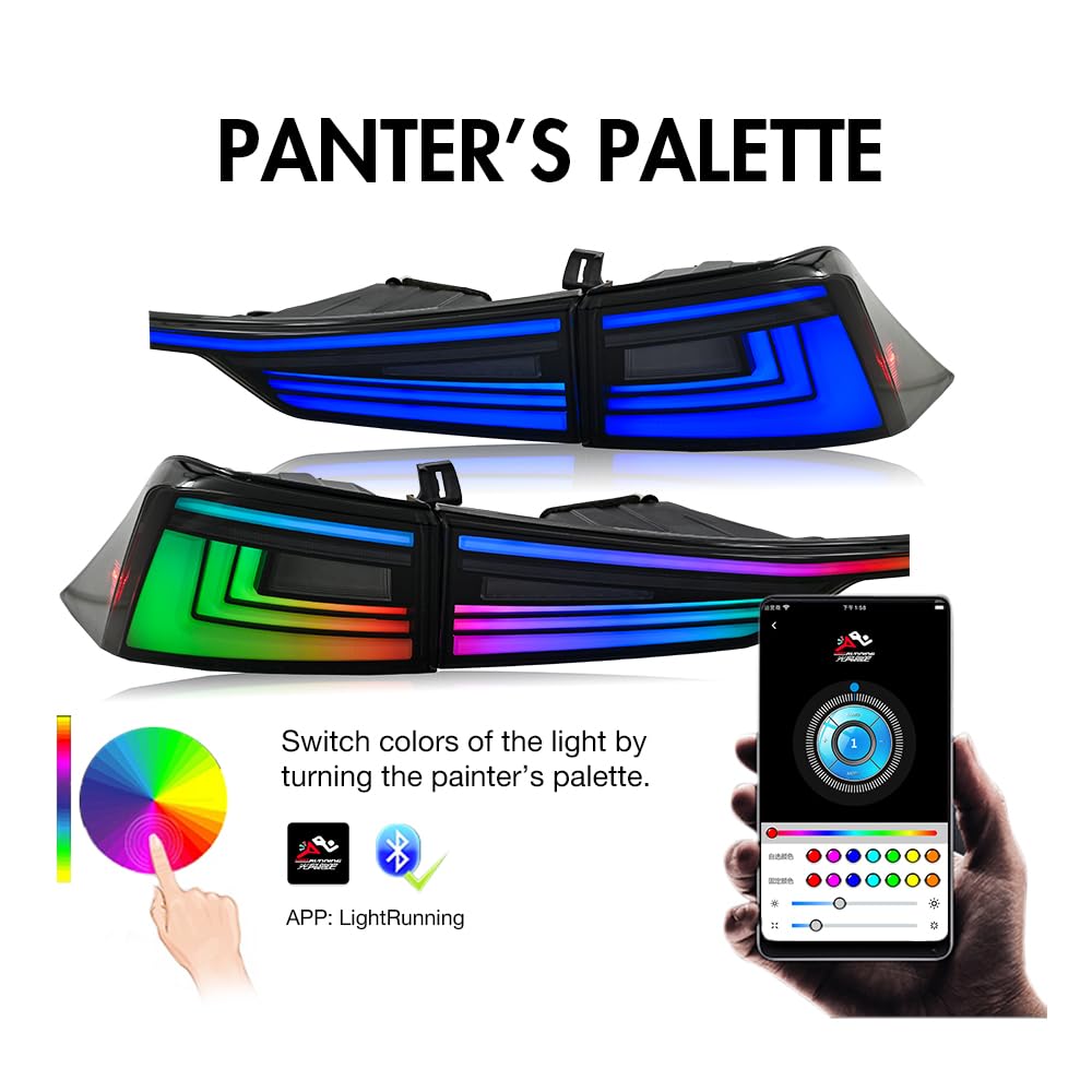 Amazon.com: T T-ABC New RGB Taillight Compatible with 2014-2020